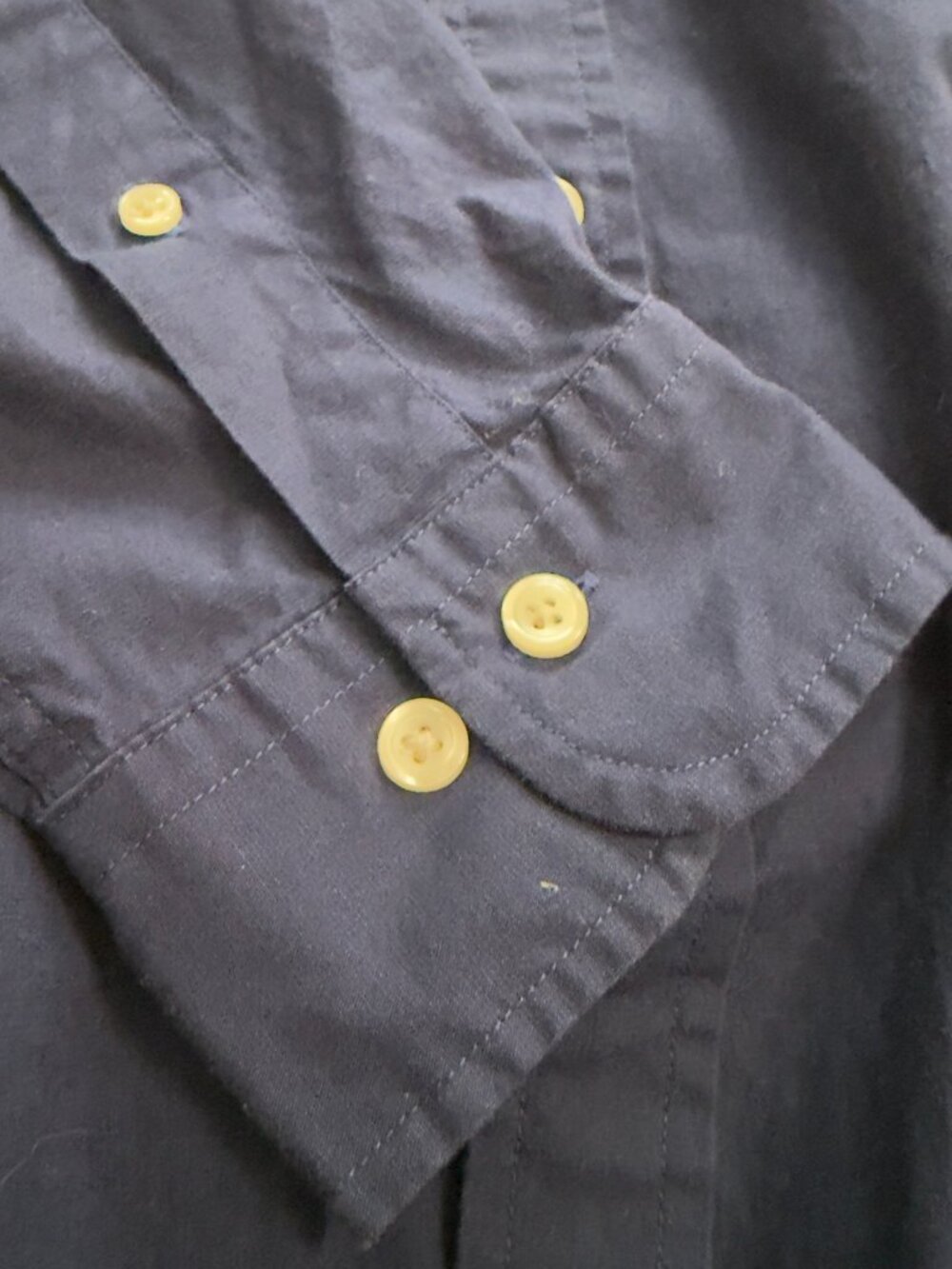 Brooks Brothers 1818 Regent Navy Button-Down Dress Shirt Men's Large - Picture 4 of 11